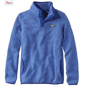 L.L.Bean-L- Sweater Fleece Pullover in color blueish Purple
